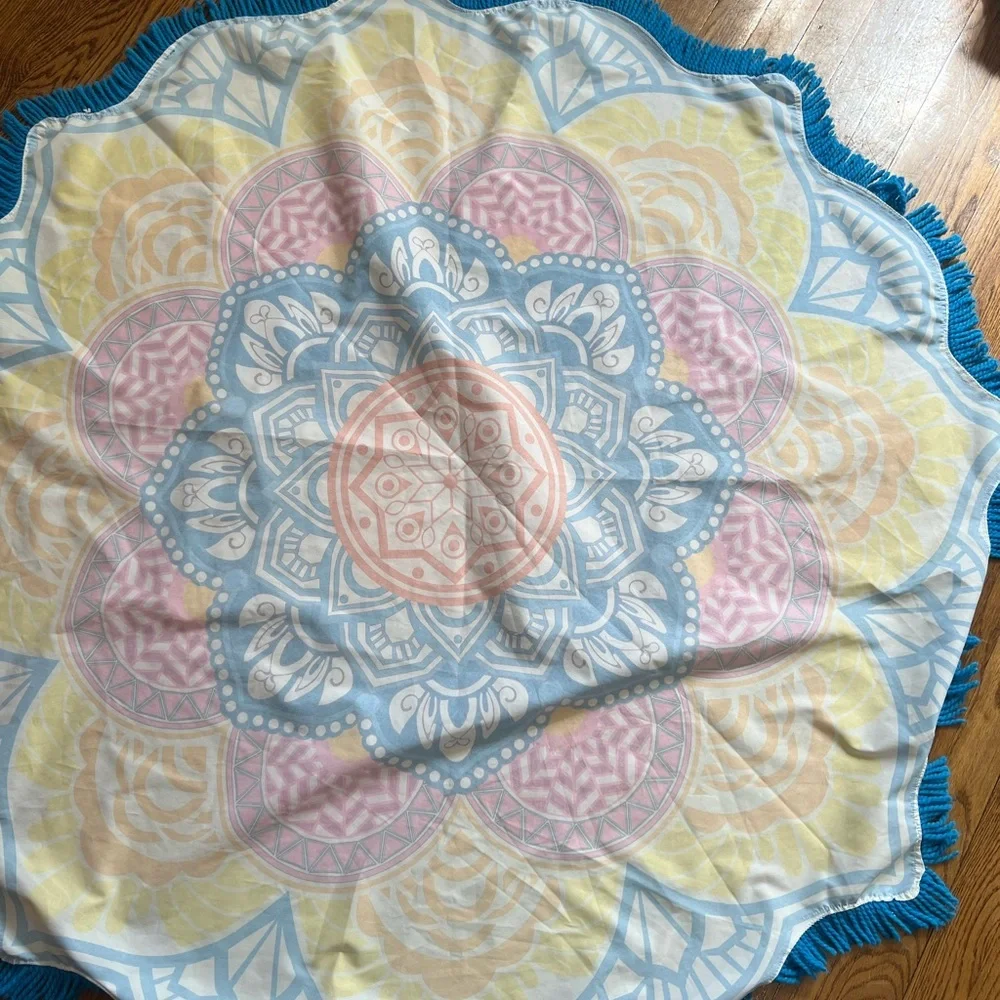Bath Beach Towel with Intricate Patterns Yoga mat polygon